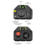 Qoltec Przetwornica napięcia Monolith | 600W | 1200W | 12V na 230V | Czysty Sinus - 11