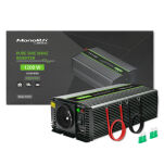 Qoltec Przetwornica napięcia Monolith | 600W | 1200W | 12V na 230V | Czysty Sinus - 15