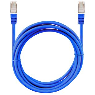 Kabel sieciowy LAN 2x RJ45 linka niebieski 3m