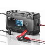 Qoltec Inteligentna mikroprocesorowa ładowarka 12V 8A | 24V 4A| Prostownik do akumulatora z funkcją naprawy - 7