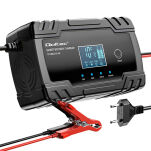 Qoltec Inteligentna mikroprocesorowa ładowarka 12V 8A | 24V 4A| Prostownik do akumulatora z funkcją naprawy - 6