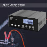 Qoltec Inteligentna mikroprocesorowa ładowarka 12V | 12.6V | 24V | Prostownik z funkcją naprawy do AGM GEL | LCD - 3