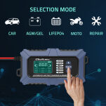 Qoltec Inteligentna mikroprocesorowa  ładowarka z testerem baterii i funkcją naprawy  12V | 6A | LCD - 12