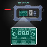 Qoltec Inteligentna mikroprocesorowa  ładowarka z testerem baterii i funkcją naprawy  12V | 6A | LCD - 10