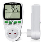 Qoltec Watomierz Licznik zużycia energii PM0627 z historią pomiaru| 3680W | 16A | LCD - 7