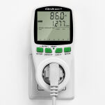 Qoltec Watomierz Licznik zużycia energii PM0627 z historią pomiaru| 3680W | 16A | LCD - 6