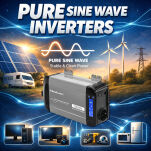 Qoltec Przetwornica napięcia | 500W | 1000W | 12V na 230V | Czysty Sinus | USB |LiFePO4